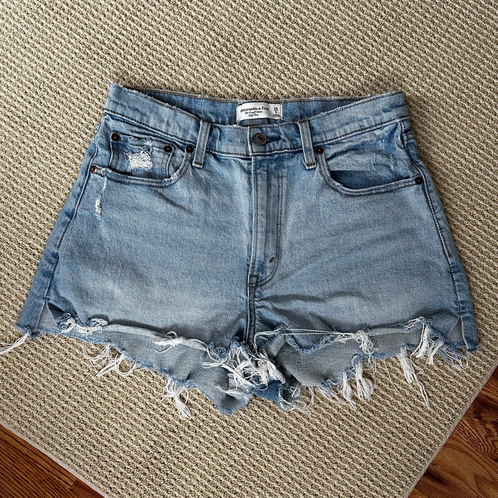 Abercrombie Curve Love High Rise 2 Inch Inseam Shorts